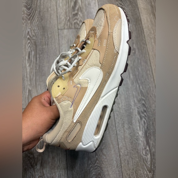 Nike Air max 90 Futura X Serena Williams design ‘Hemp’  Brown and Cream Sneakers - Picture 4 of 13